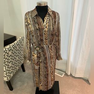 Sam Edelman Leopard Print Midi Dress
